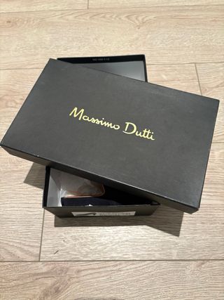 Zapatos Massimo Dutti Azul y Marrón