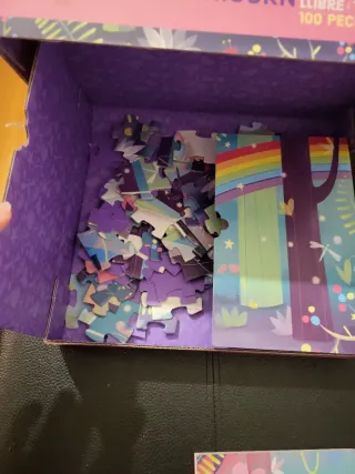 Puzzle y cuento infantil Unicornio Mágico
