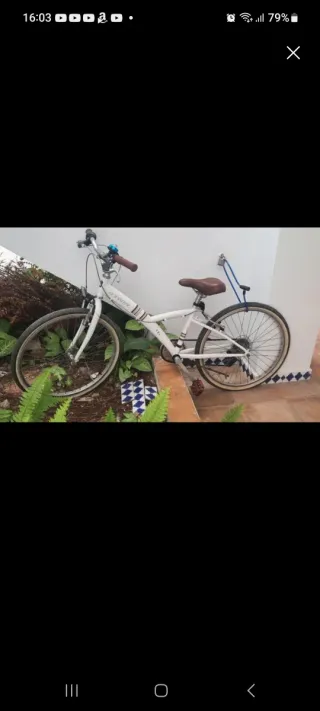 Bicicleta Cadete Blanca