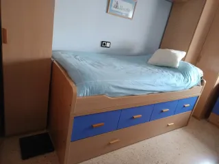 Cama nido 0,90x1,90 con cajones