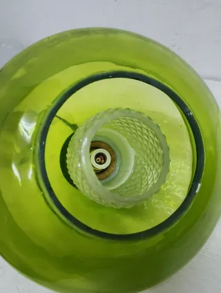 Lámpara colgante Murano verde