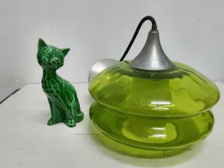 Lámpara colgante Murano verde