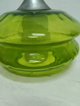 Lámpara colgante Murano verde