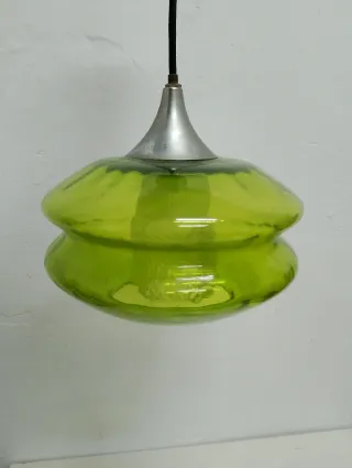 Lámpara colgante Murano verde