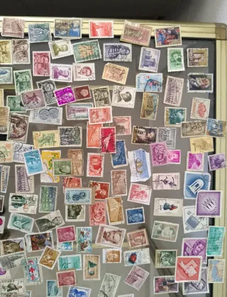 Colección de sellos postales