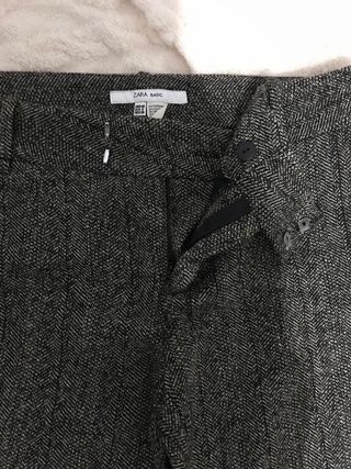 Pantalón de traje Zara mujer gris