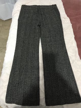 Pantalón de traje Zara mujer gris
