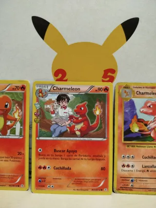 Lote Cartas Pokémon Charmander/Charmeleon Antiguas