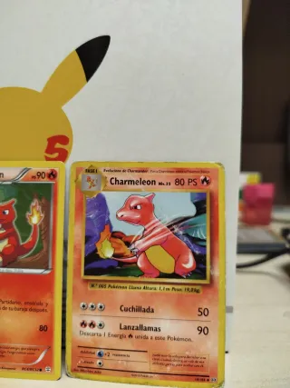 Lote Cartas Pokémon Charmander/Charmeleon Antiguas