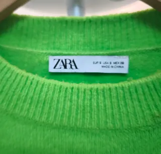 Jersey Zara Verde Neón
