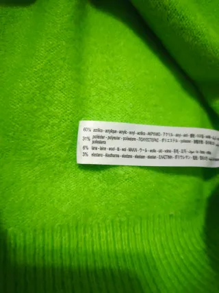 Jersey Zara Verde Neón