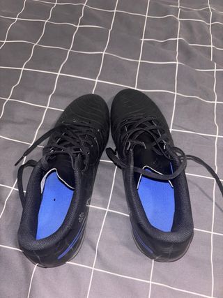 Zapatillas Nike Fútbol Tacos Negras y Azules