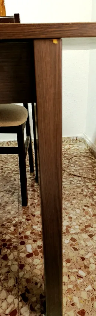 Mesa comedor extensible + 4 sillas