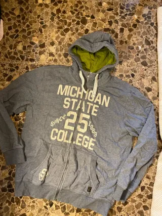 Sudadera Oliver Gris y Blanca Talla XL