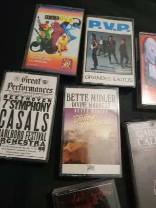 Lote de 7 Casetes: Clásica, Pop, Rock