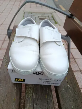 Zapatos de trabajo FAL blancos talla 40