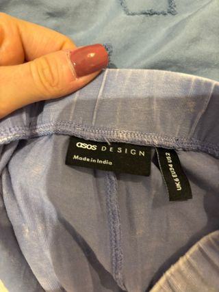 Leggings jaspeados ASOS lila