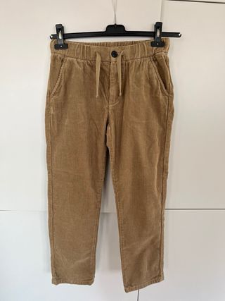 Pantaloni in velluto a coste marroni