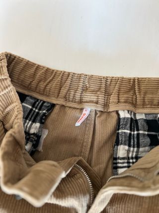 Pantaloni in velluto a coste marroni