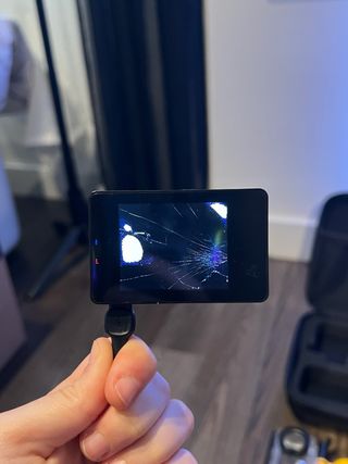 Cámara de acción con accesorios