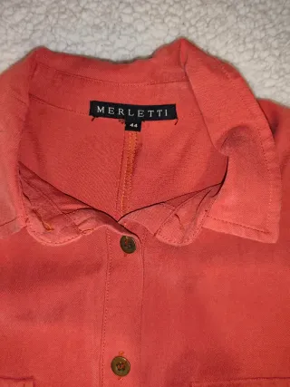 Vestido camisero Merletti Teja