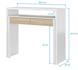 Mesa escritorio extensible Habitdesign