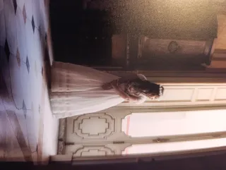 Vestido Comunión Niña Amaya Blanco Rosa