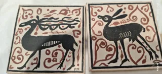 Azulejos socarrats pintados a mano