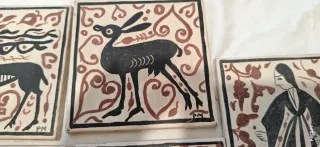 Azulejos socarrats pintados a mano