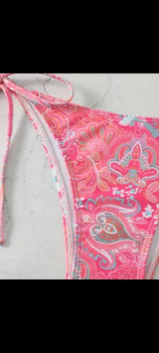 Bikini Shein Talla L Estampado Floral