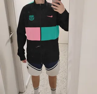 Chaqueta F.C. Barcelona Nike Rosa-Verde