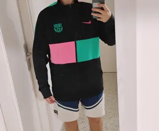 Chaqueta F.C. Barcelona Nike Rosa-Verde