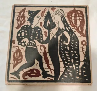 Azulejo Socarrat Pintado a Mano.