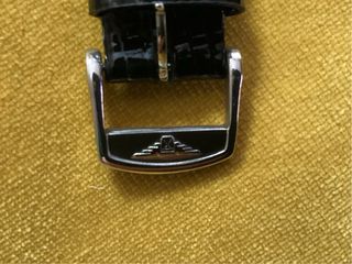 Correa de reloj de piel negra