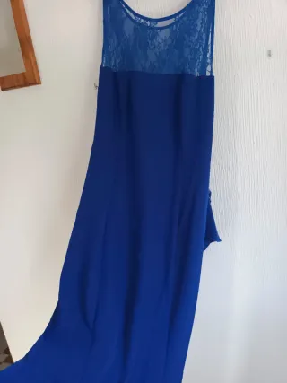 Vestido largo azul talla 42