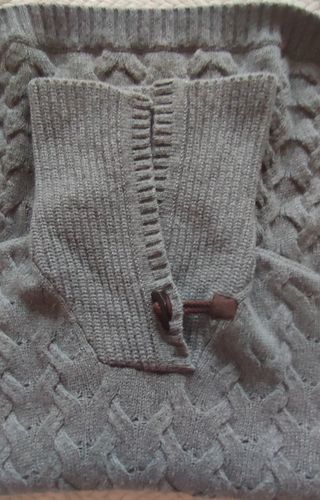 Poncho Massimo Dutti Mujer Gris