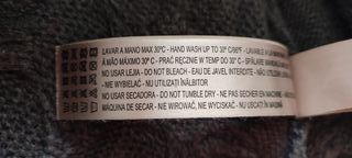 Poncho Massimo Dutti Mujer Gris