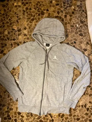 Jordan Sudadera Gris Cremallera Logo Jumpman