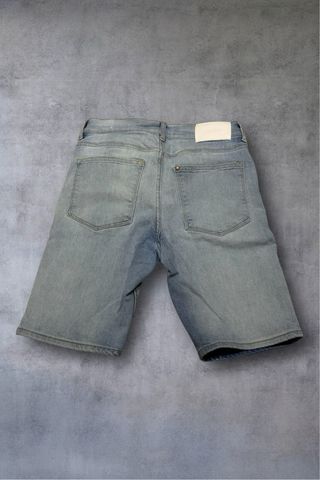 Bermudas Denim Azules Desgastadas