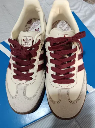 Zapatillas Adidas Samba Beige/Granate