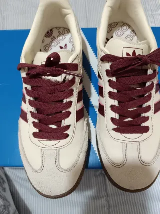 Zapatillas Adidas Samba Beige/Granate