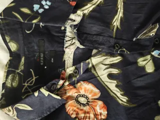 Camisa Gucci Estampado Floral Azul Multicolor