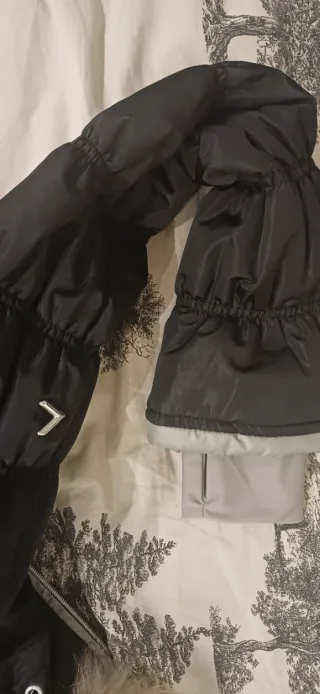 Chaqueta esqui Luhta negra con cuello de pelo