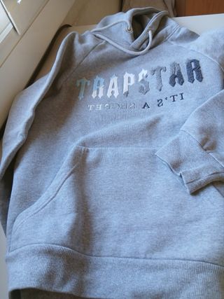 Chaqueta Trapstar Negra Talla M + Chandal Gris S