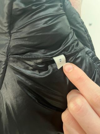 Chaqueta Moncler Negra Talla M