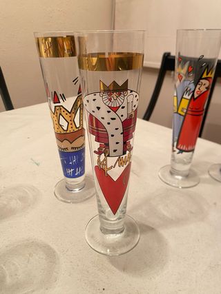 Lote 8 vasos estilo Pilsner – Diseñadores – Nuevos