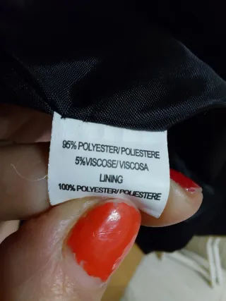 Abrigo negro talla 44