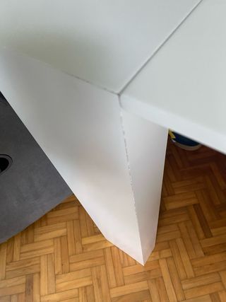 Mesa extensible madera lacada blanco