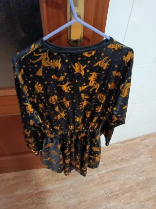 Vestido disfraz bruja con goma cintura ajustable