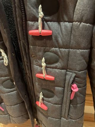 Parka niña gris y rosa Talla M (14/15 años)